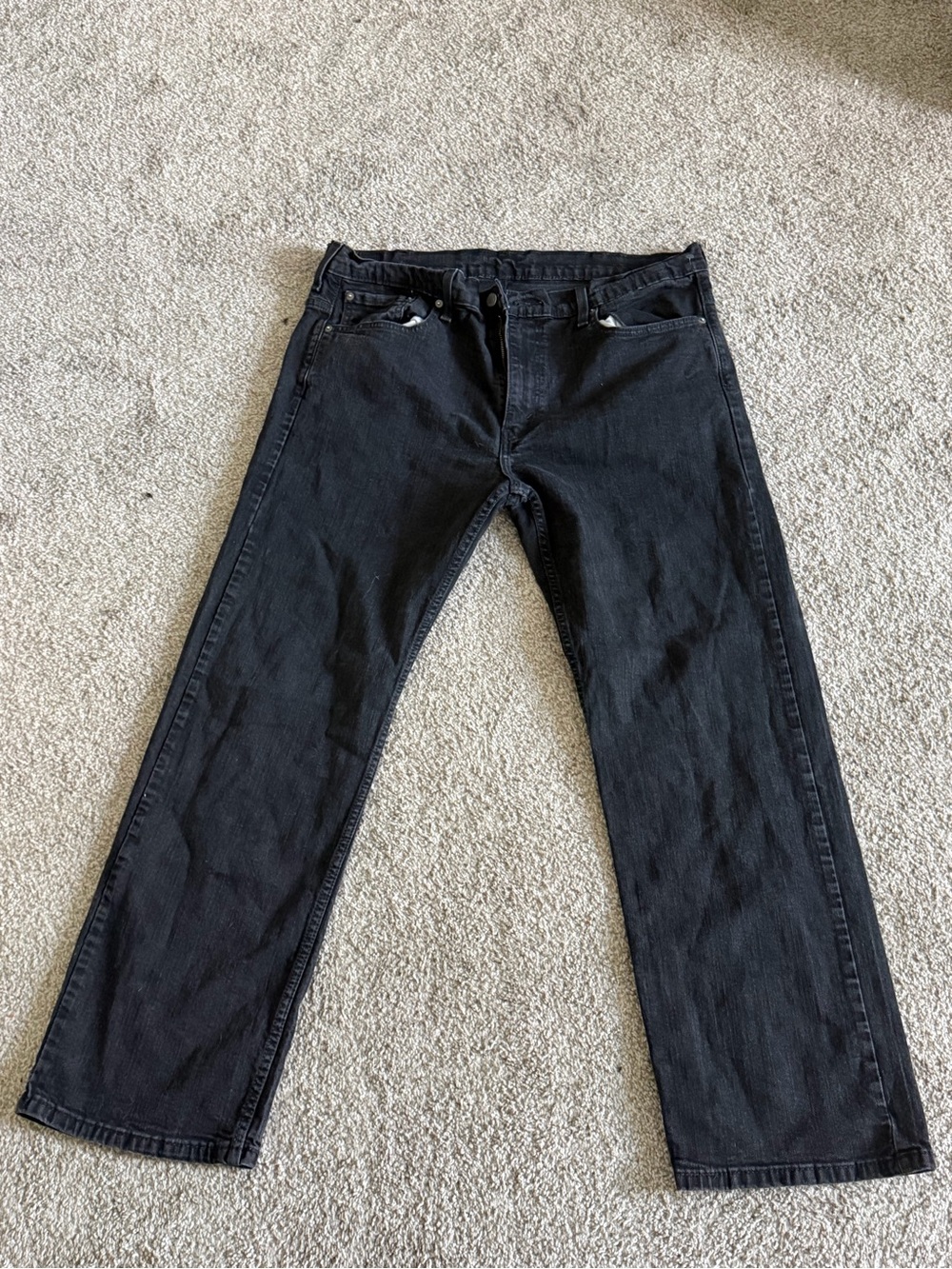 Levi's Black Straight Jeans